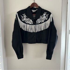 SOLD (DP) VINTAGE Western shirt with fringe